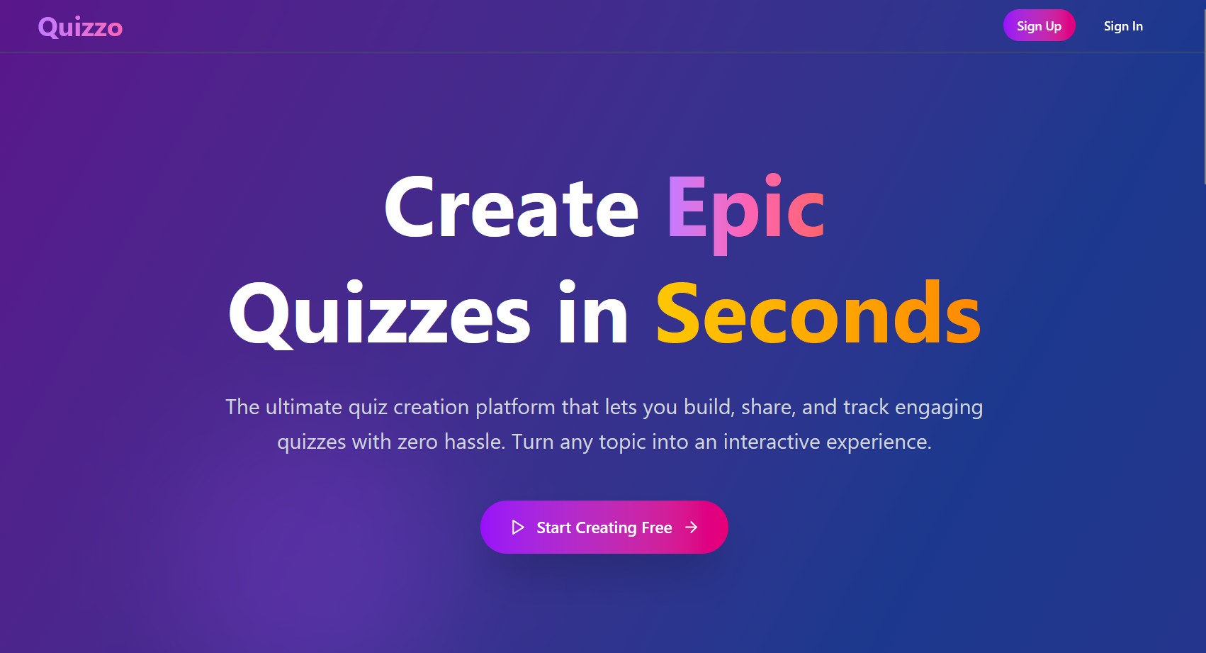 Quizzo screenshot